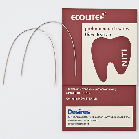 Ecolite preformed NiTi arch wires