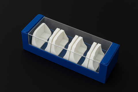 Model box with 4 model base