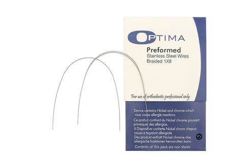 Braided preformed stainless steel wires